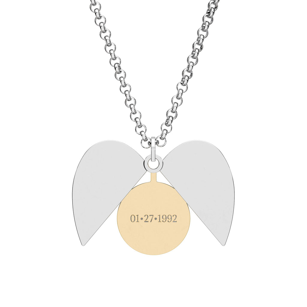 Hidden Message Heart Necklace – Personalized Secret Date Pendant