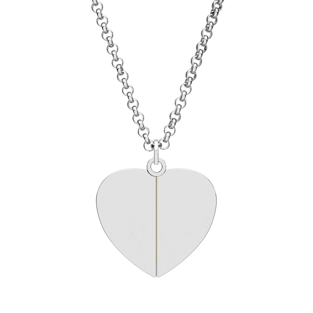 Hidden Message Heart Necklace – Personalized Secret Date Pendant