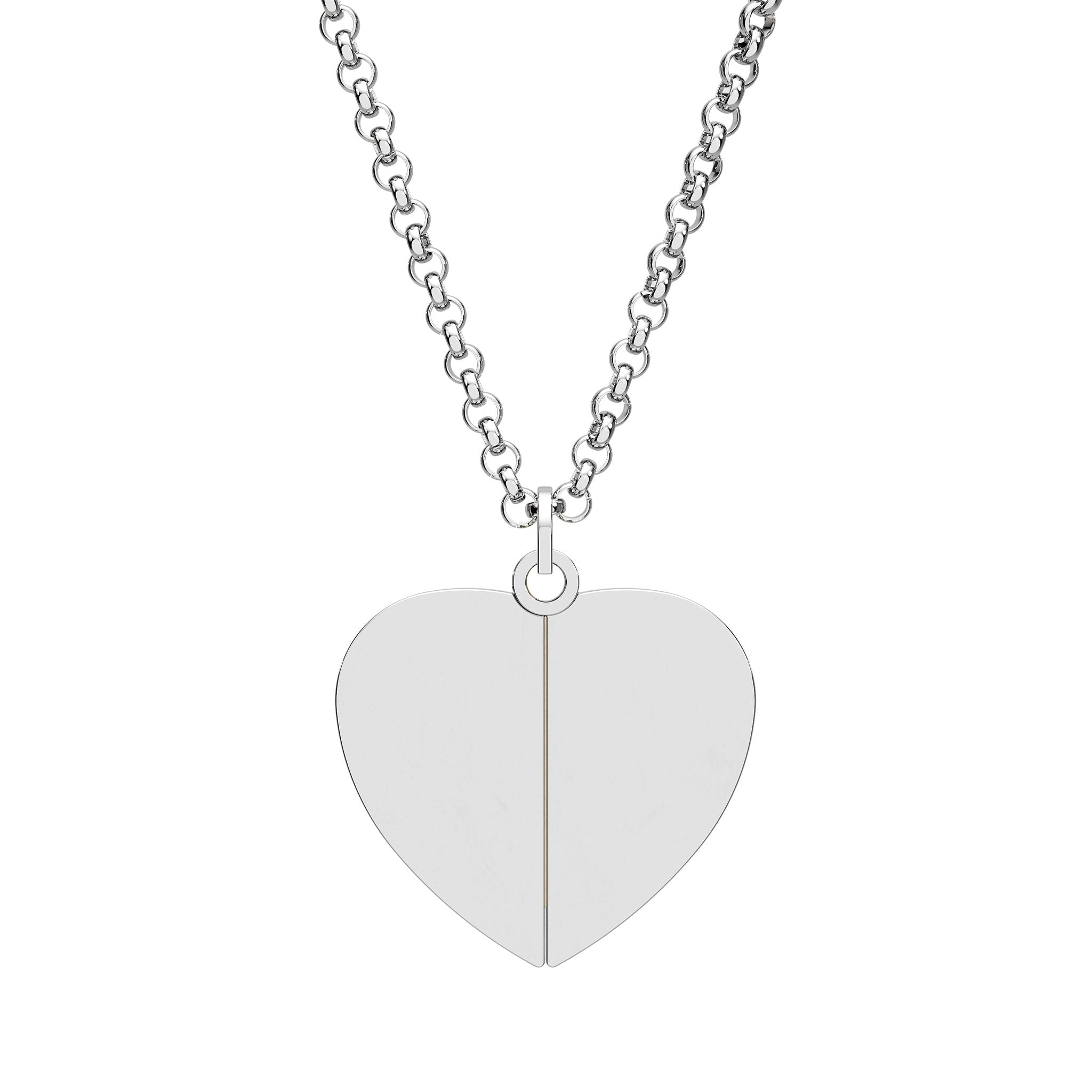 Hidden Message Heart Necklace – Personalized Secret Date Pendant