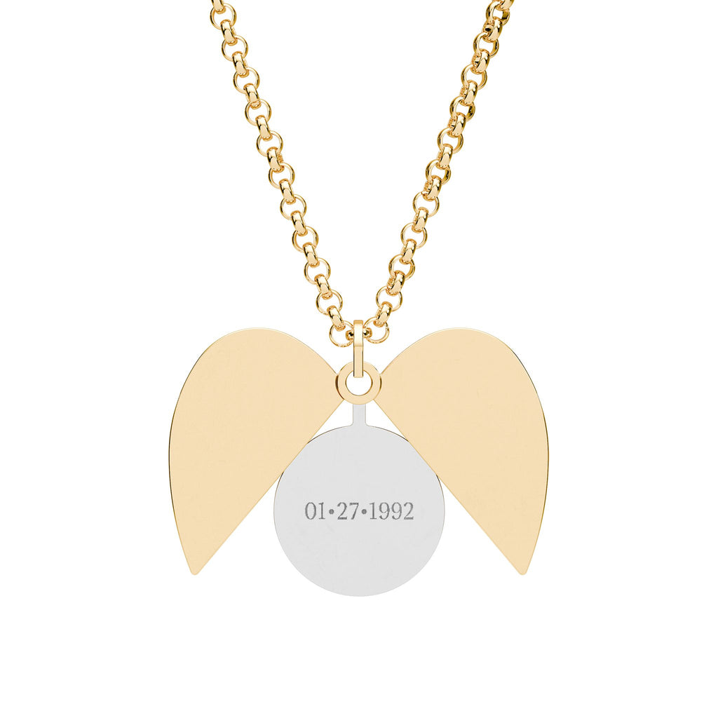 Hidden Message Heart Necklace – Personalized Secret Date Pendant