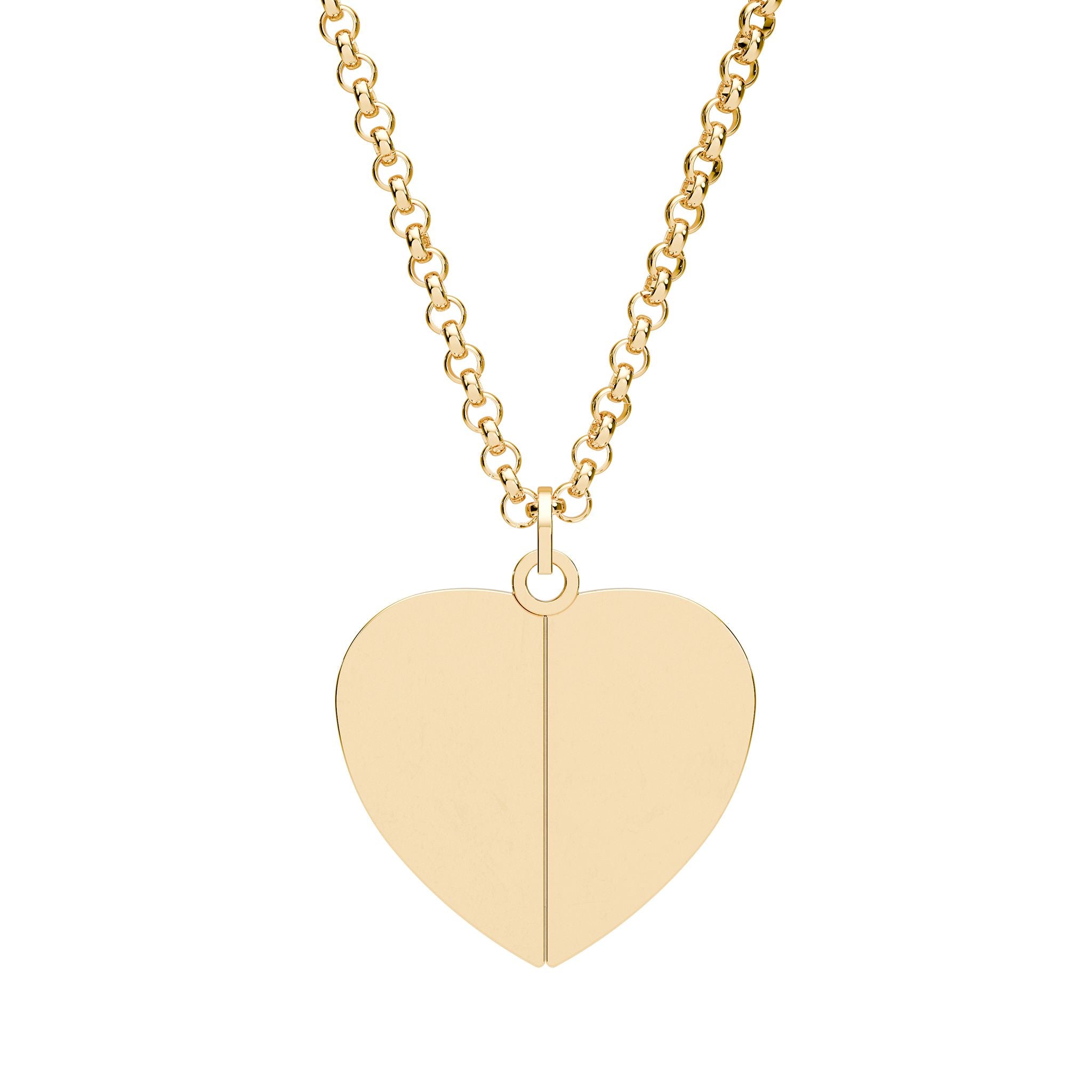 Hidden Message Heart Necklace – Personalized Secret Date Pendant