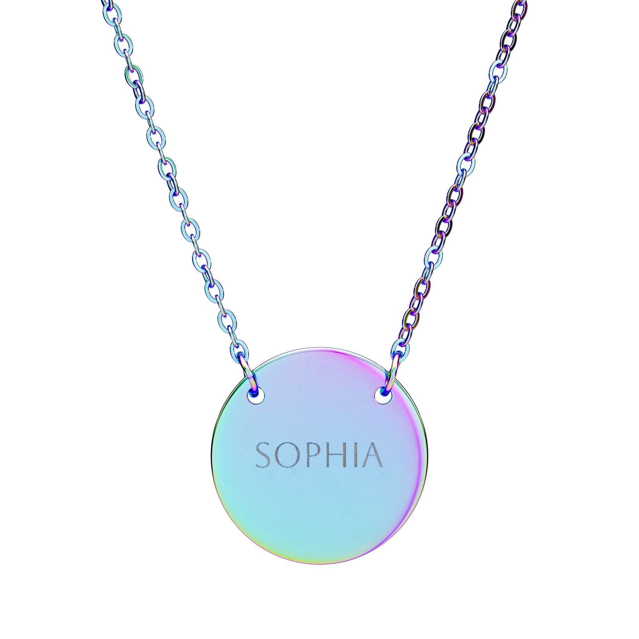 Custom Name Circle Necklace